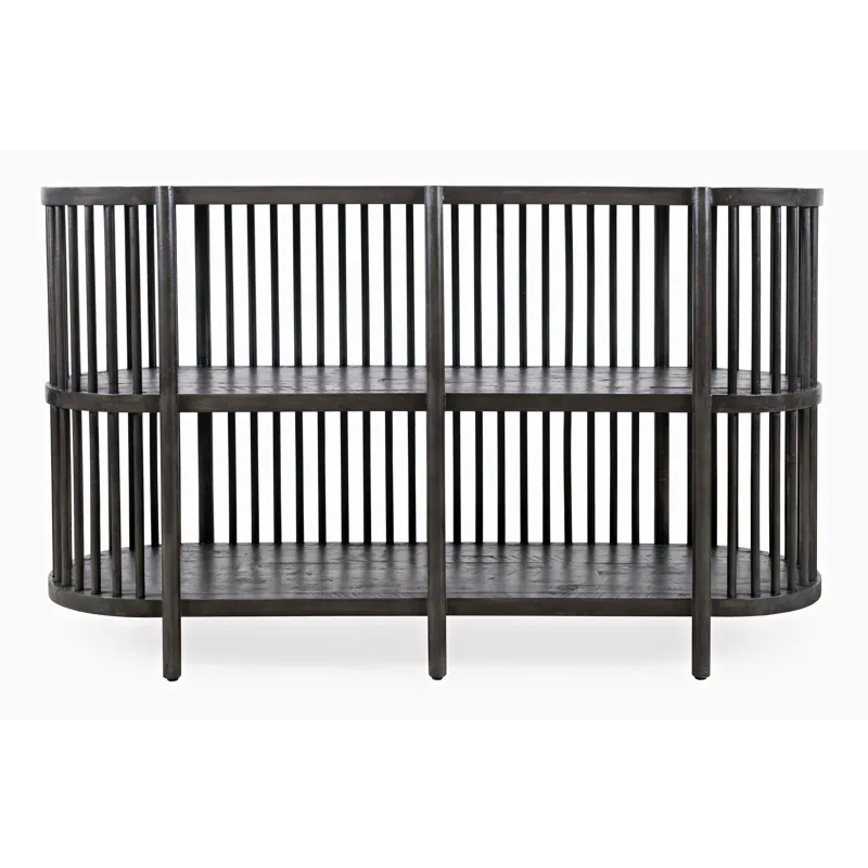 Rhapsody Mid-Century Modern 54\" Open Storage Accent Cabinet