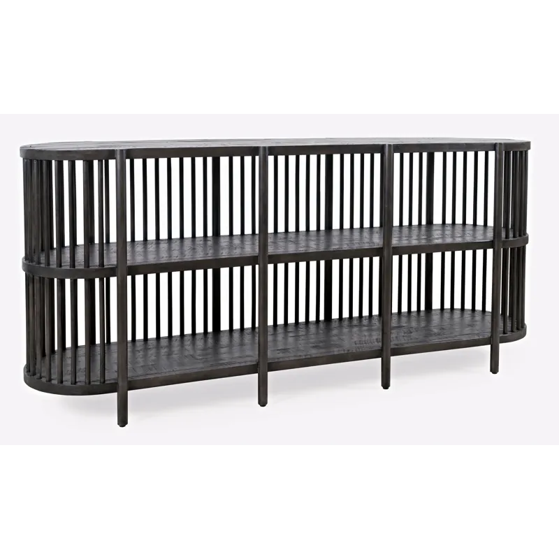 Rhapsody Mid-Century Modern 72\" Open Storage Sideboard Cabinet