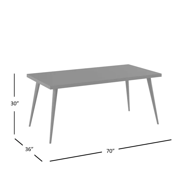 Prelude 70\" Mid-Century Modern Solid Wood Dining Table