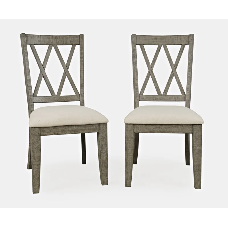 Telluride Rustic Farmhouse Solid Wood Dining Chair(Set Of 2)