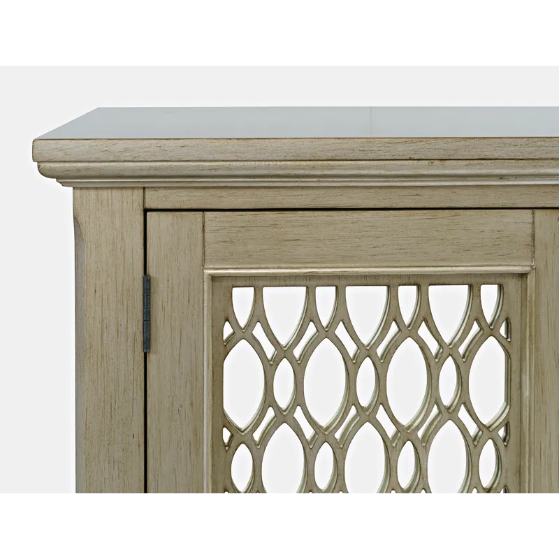 Isabella 38\" Luxury Mirrored Accent Storage Cabinet