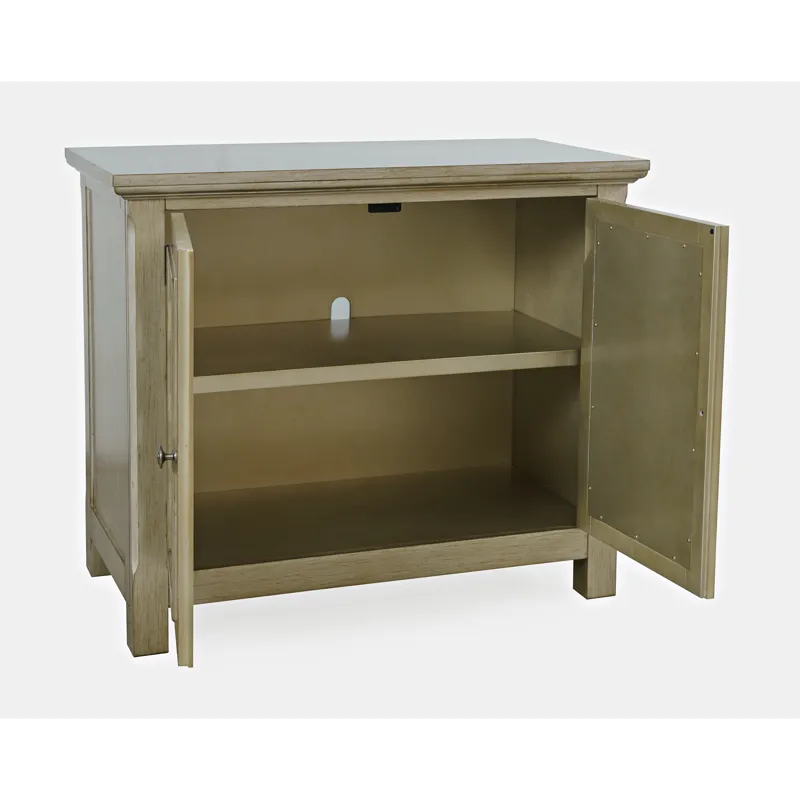 Isabella 38\" Luxury Mirrored Accent Storage Cabinet