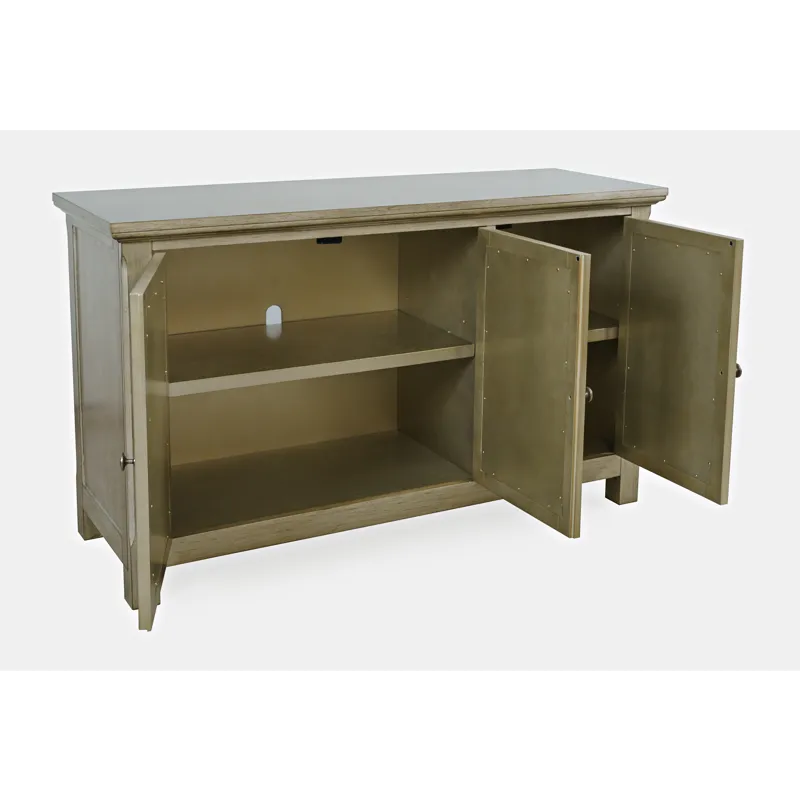 Isabella 54\" Luxury Mirrored Accent Storage Cabinet