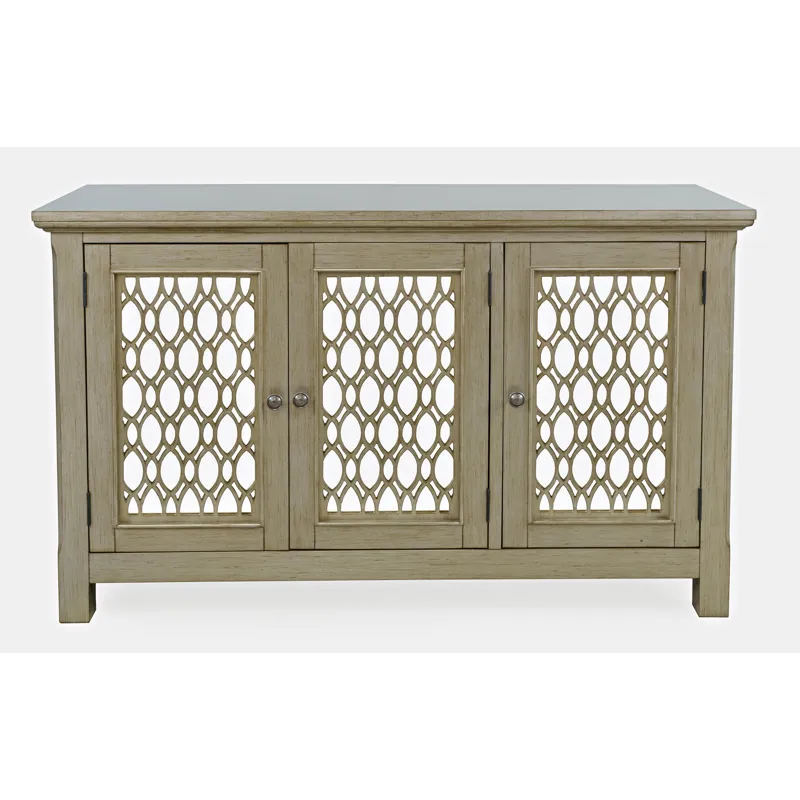 Isabella 54\" Luxury Mirrored Accent Storage Cabinet