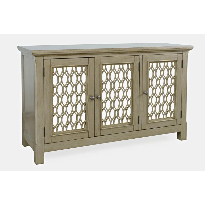 Isabella 54\" Luxury Mirrored Accent Storage Cabinet