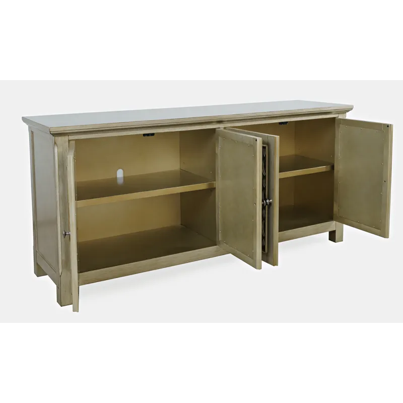 Isabella 69\" Luxury Mirrored Sideboard Storage Cabinet