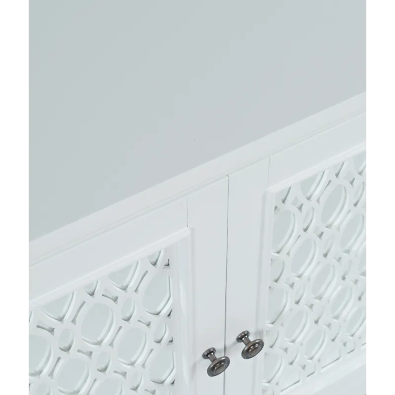 Isabella 38\" Luxury Mirrored Accent Storage Cabinet