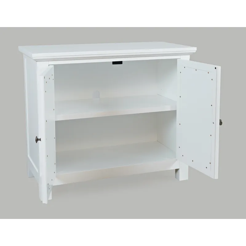 Isabella 38\" Luxury Mirrored Accent Storage Cabinet