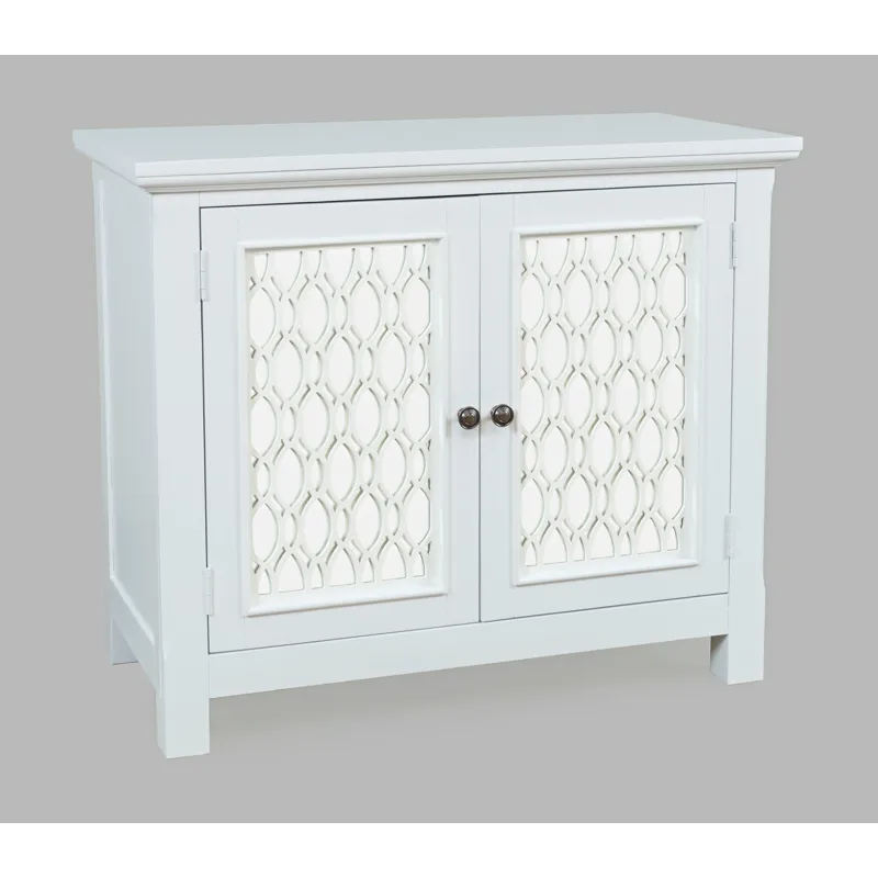 Isabella 38\" Luxury Mirrored Accent Storage Cabinet