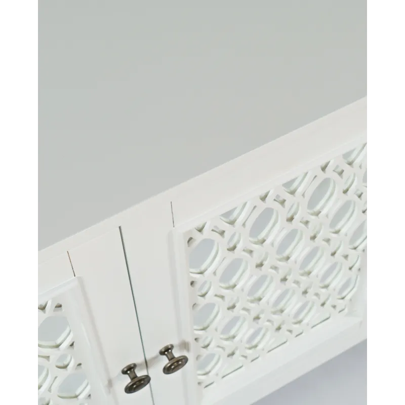 Isabella 69\" Luxury Mirrored Sideboard Storage Cabinet