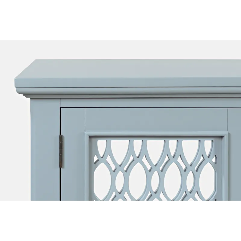 Isabella 54\" Luxury Mirrored Accent Storage Cabinet