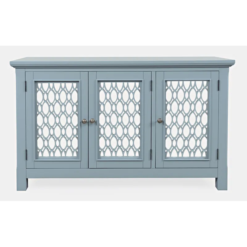 Isabella 54\" Luxury Mirrored Accent Storage Cabinet