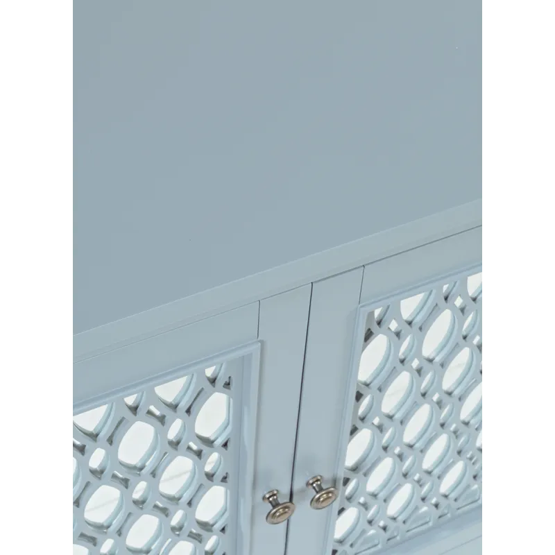 Isabella 69\" Luxury Mirrored Sideboard Storage Cabinet