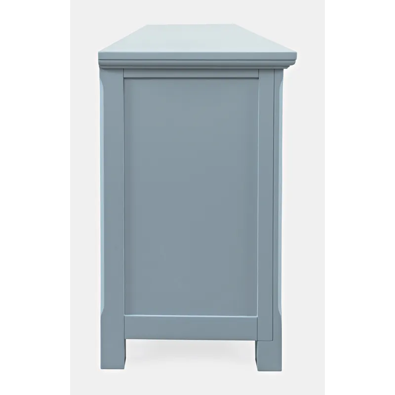 Isabella 86\" Luxury Mirrored Sideboard Storage Cabinet