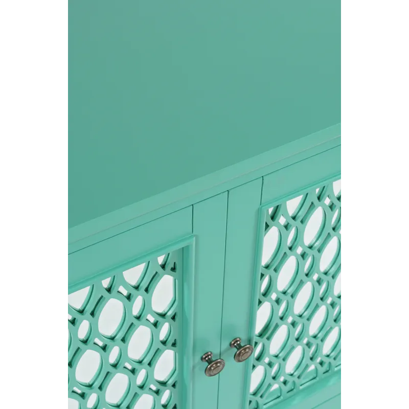 Isabella 38\" Luxury Mirrored Accent Storage Cabinet