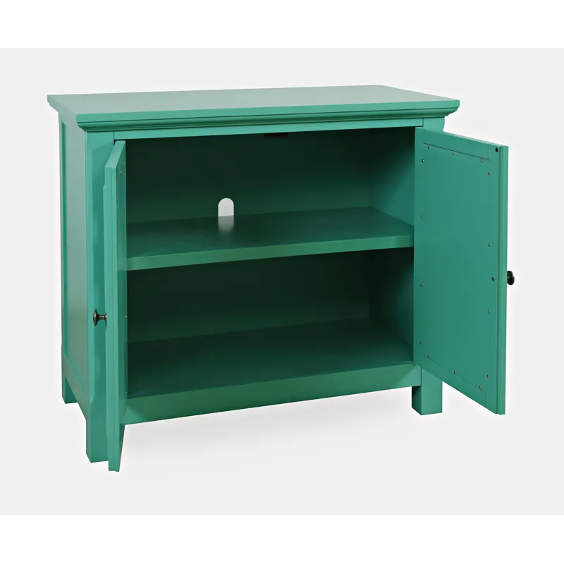 Isabella 38\" Luxury Mirrored Accent Storage Cabinet