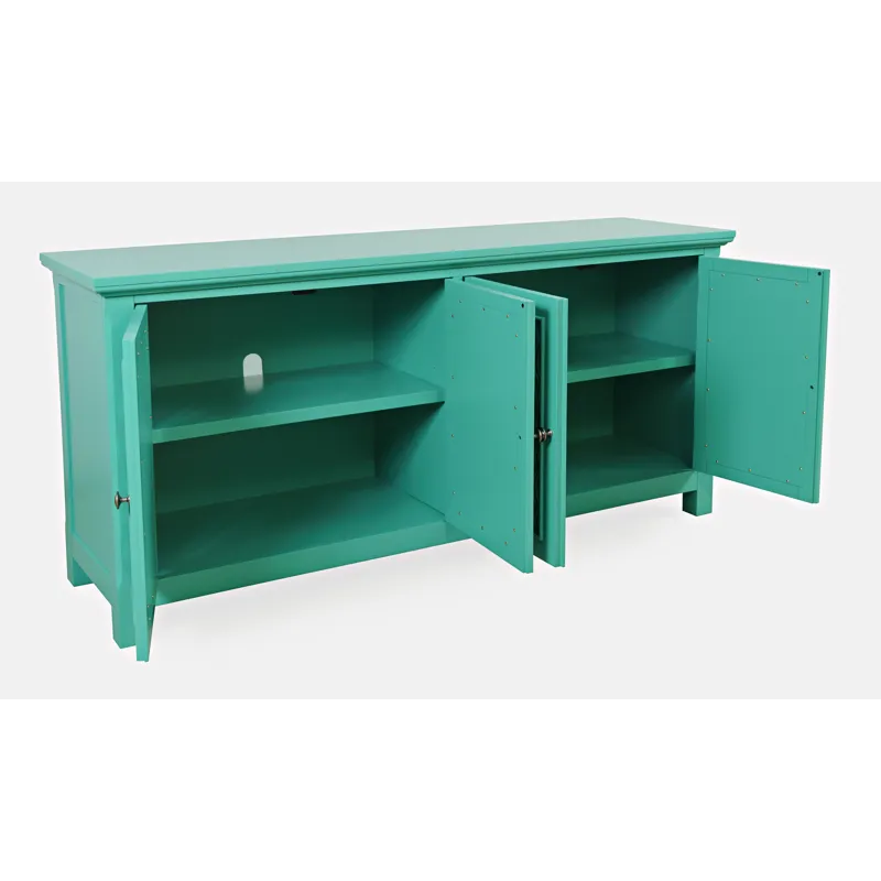 Isabella 69\" Luxury Mirrored Sideboard Storage Cabinet