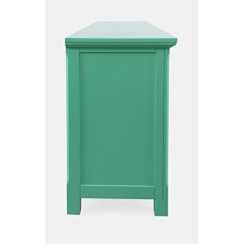 Isabella 86\" Luxury Mirrored Sideboard Storage Cabinet