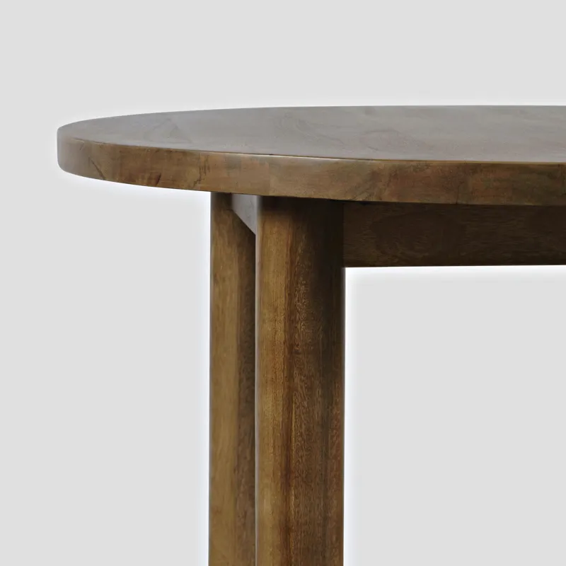 Bodhi 42\" Round Rustic Solid Wood Dining Table