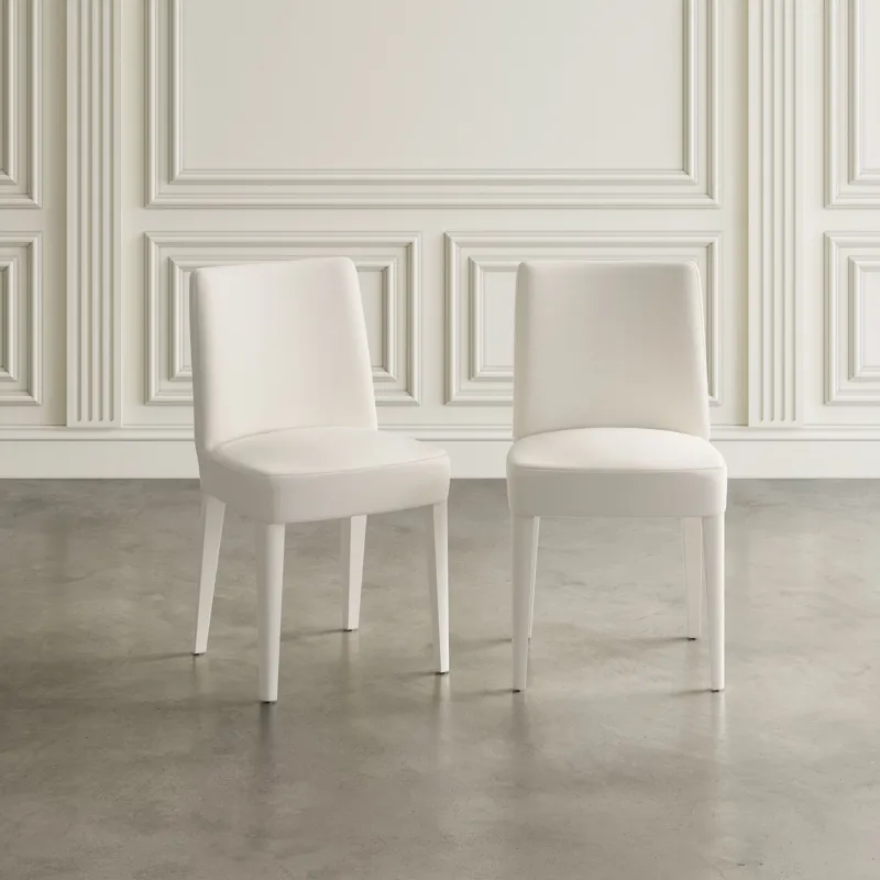 Bodhi 42\" Modern Round Solid Wood Five Piece Upholstered Dining Set