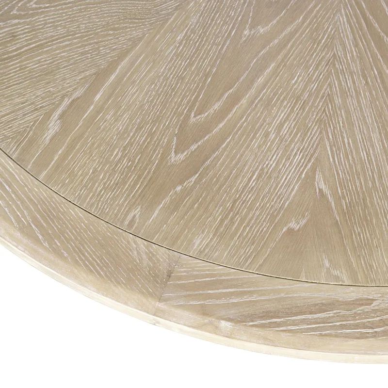 Bonn Mid-Century Modern 50\" Round Pedestal Dining Table