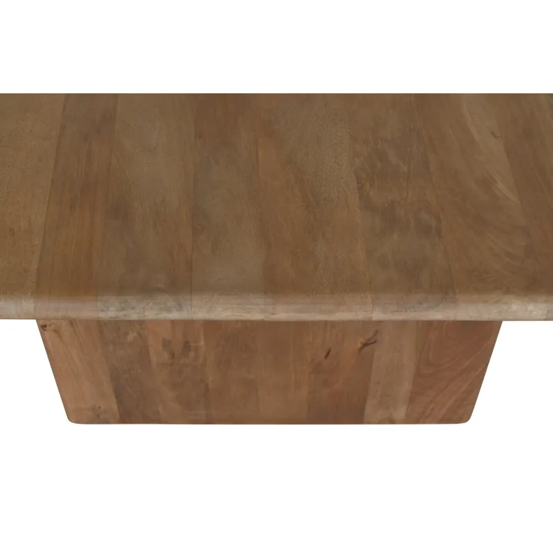 Burke 76\" Rustic Modern Solid Wood Dining Table