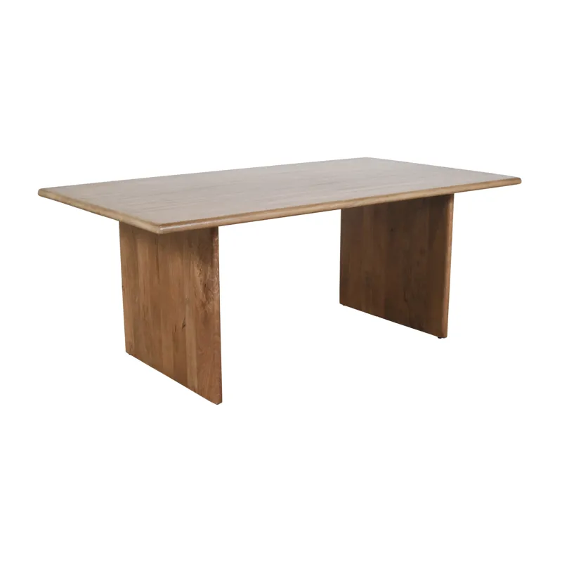 Burke 76\" Rustic Modern Solid Wood Dining Table