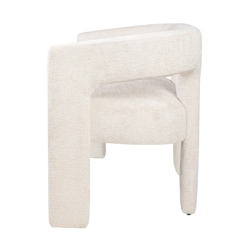 Gwen Modern Luxury Jacquard Fabric Upholstered Sculpture Bench