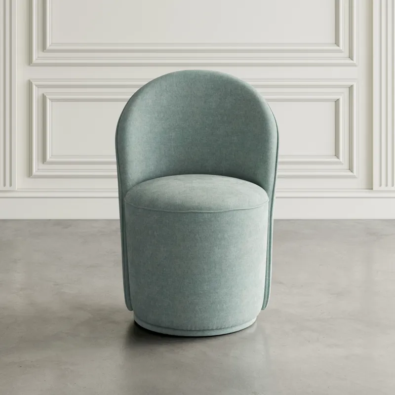 Landon Mid-Century Modern Upholstered Swivel Dining Chair(Set Of 2)