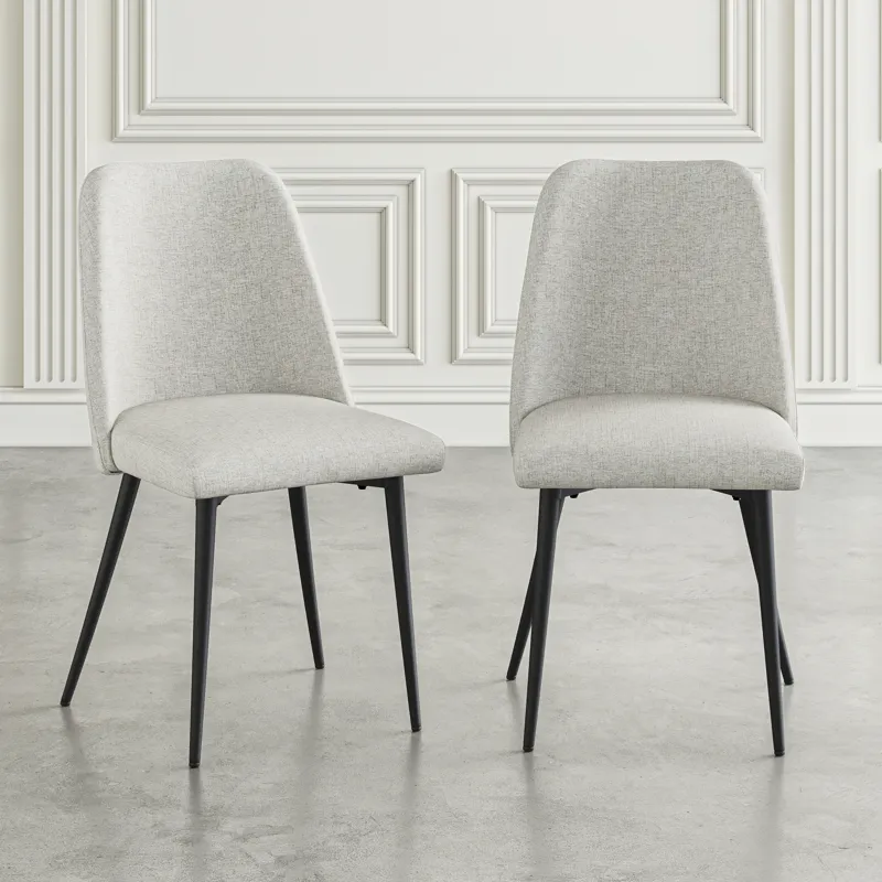 Macey Contemporary Modern Upholstered Dining Chair(Set Of 2)