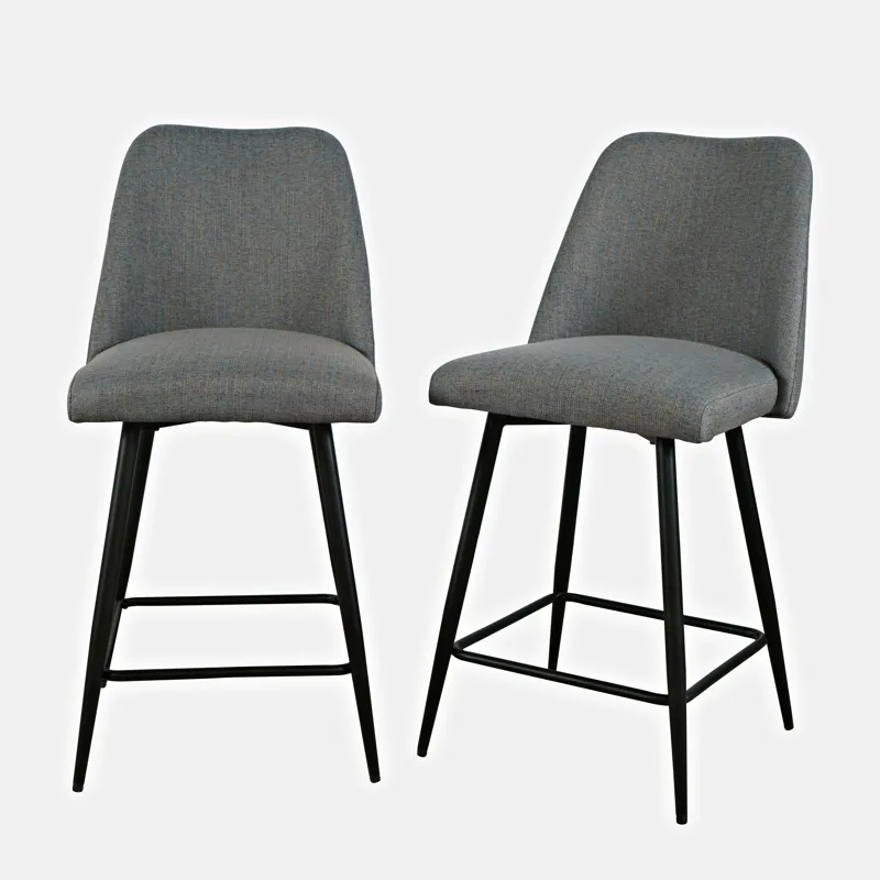 Macey Contemporary Modern Upholstered Counter Barstool(Set Of 2)