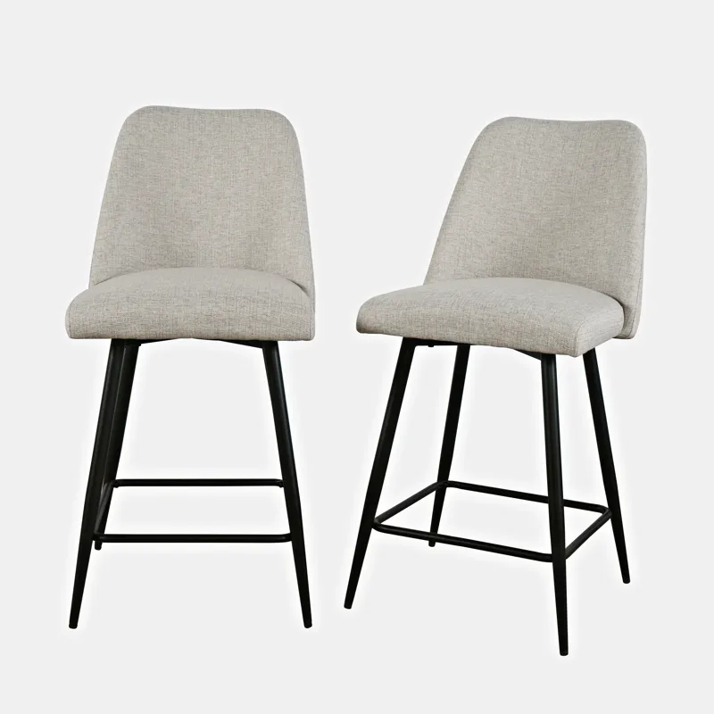 Macey Contemporary Modern Upholstered Counter Barstool(Set Of 2)