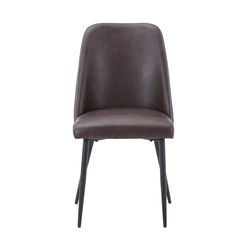Maddox Mid-Century Modern Faux Leather Upholstered Dining Chair(Set Of 2)
