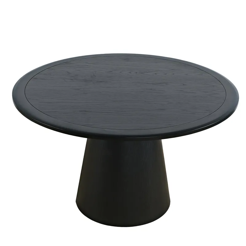 Nash Mid-Century Modern 50\" Round Pedestal Dining Table
