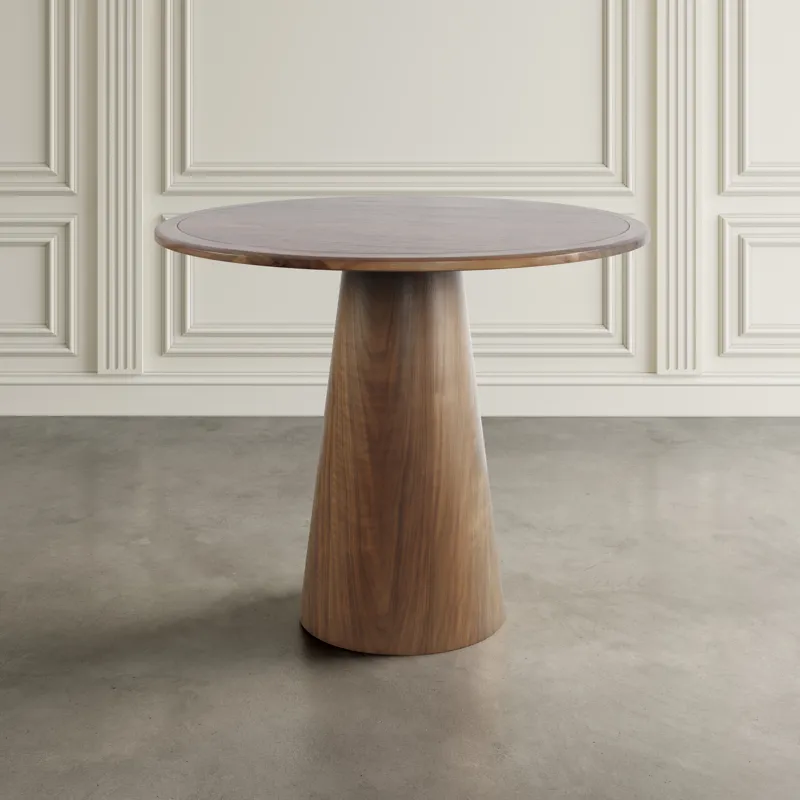 Gwen Luxury Mid-Century Modern Five Piece Counter Height Dining Set With Upholstered Barstools