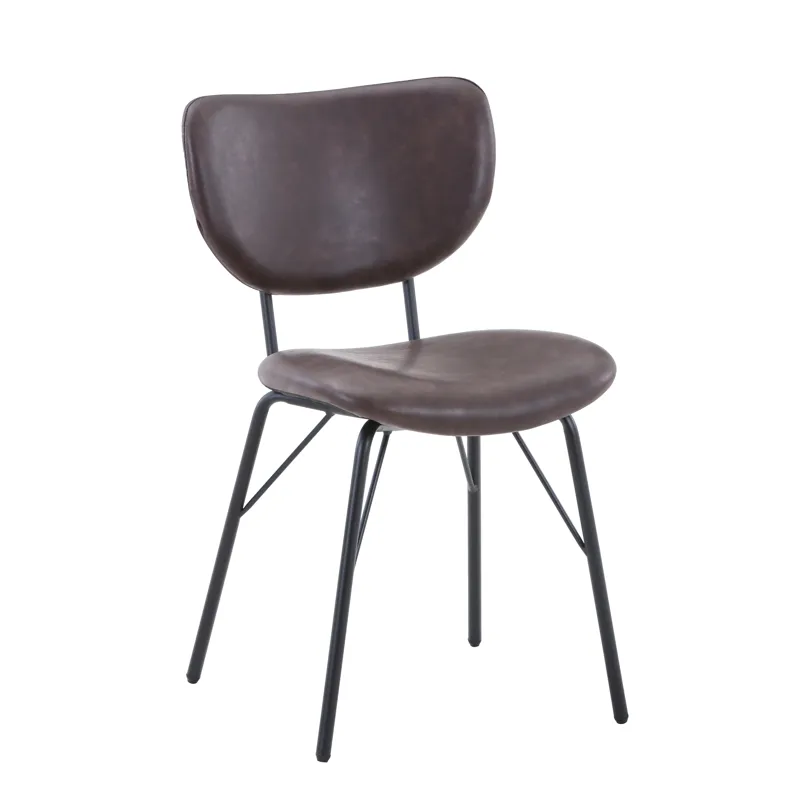 Owen Contemporary Modern Faux Leather Split-Back Upholstered Dining Chair(Set Of 2)