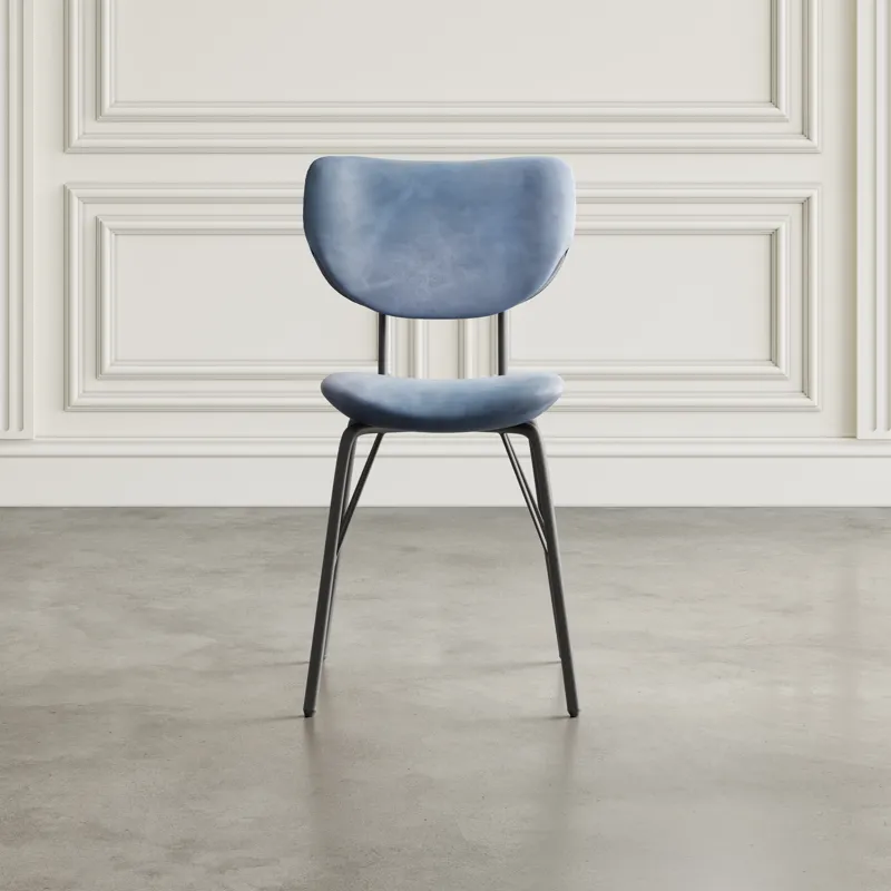 Owen Contemporary Modern Faux Leather Split-Back Upholstered Dining Chair(Set Of 2)