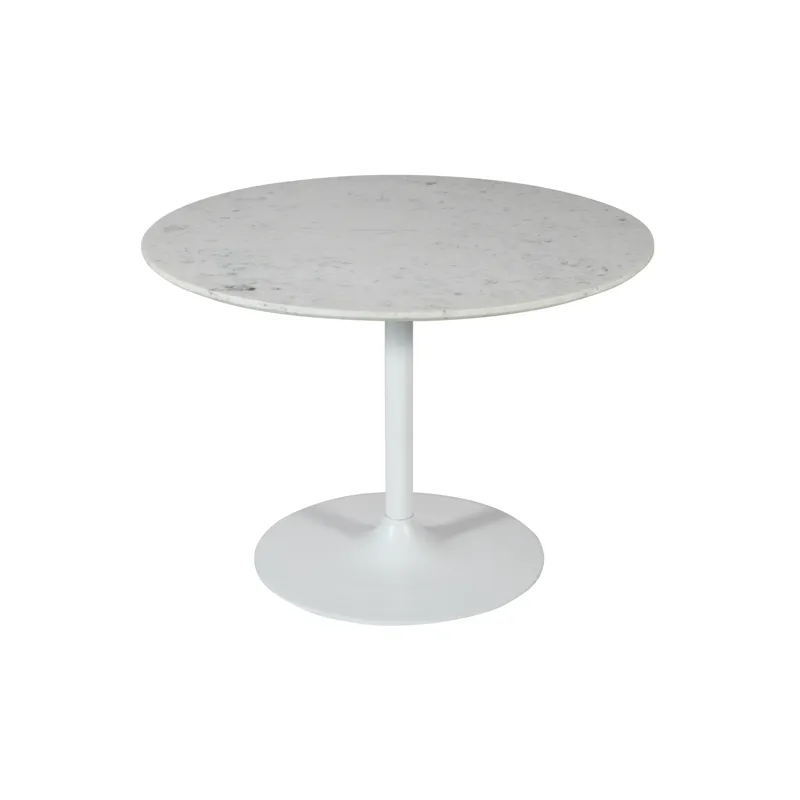 Rowan 42\" Modern Luxury Pedestal Round Marble Dining Table