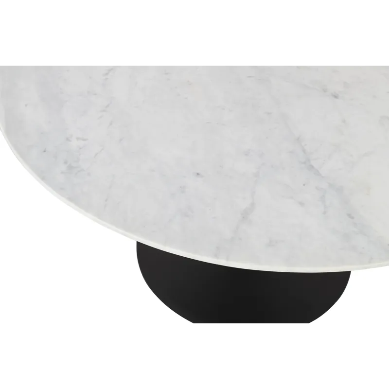 Rowan 54\" Modern Luxury Pedestal Round Marble Dining Table