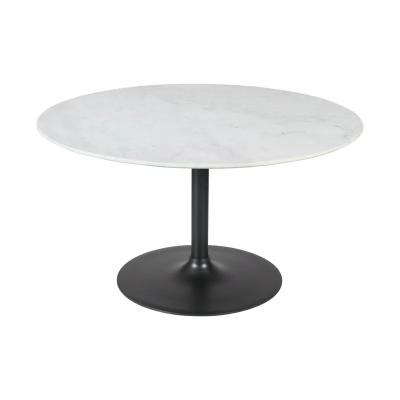 Rowan 54\" Modern Luxury Pedestal Round Marble Dining Table