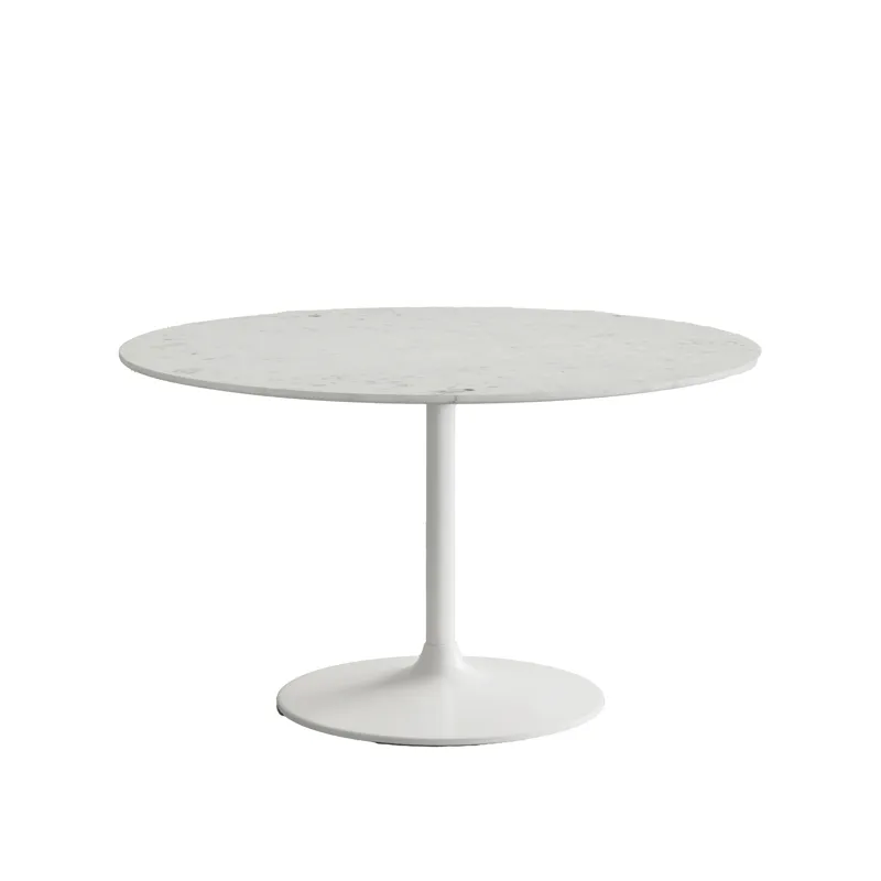 Rowan 54\" Modern Luxury Pedestal Round Marble Dining Table