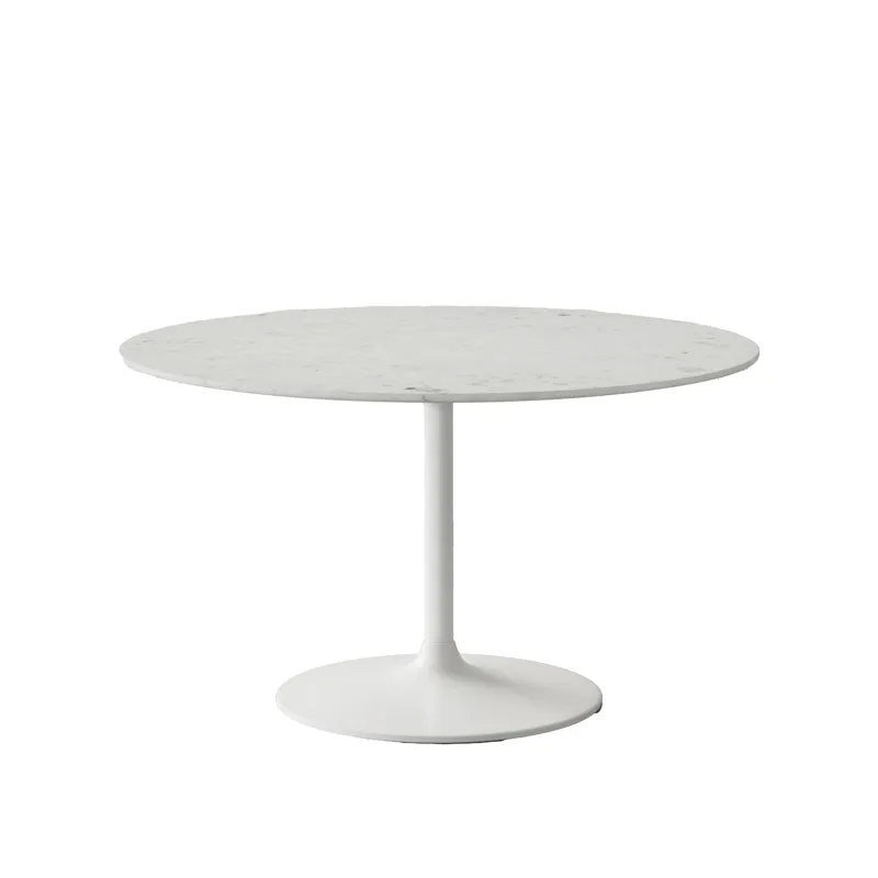Rowan 54\" Modern Luxury Pedestal Round Marble Dining Table