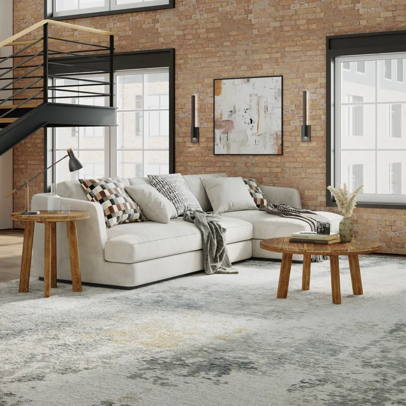 Reclamation 36\" Round Rustic Reclaimed Solid Wood Coffee Table