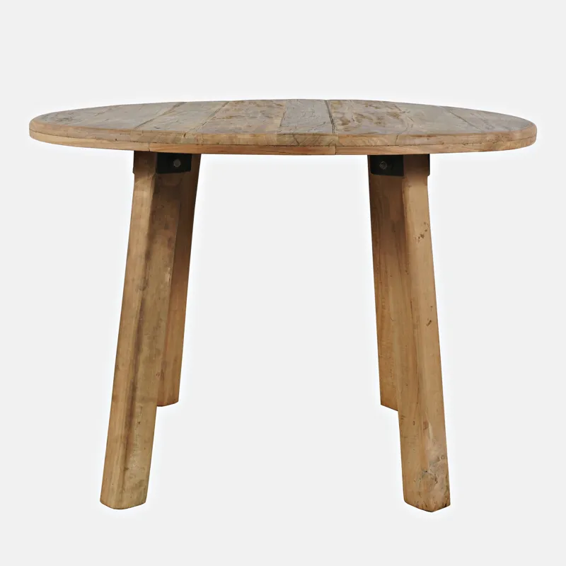Reclamation 42\" Rustic Reclaimed Solid Wood Round Dining Table