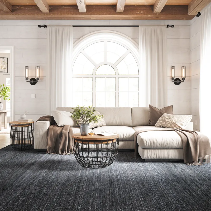 Global Archive Rondo Nested Storage Solid Wood And Metal Basket Coffee Tables(Set Of 2)