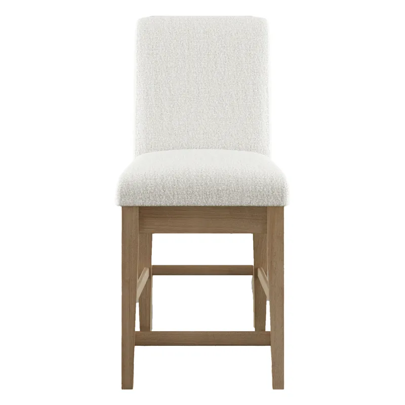 Sequoia Modern Rustic Solid Wood Upholstered Parsons Counter Stool(Set Of 2)