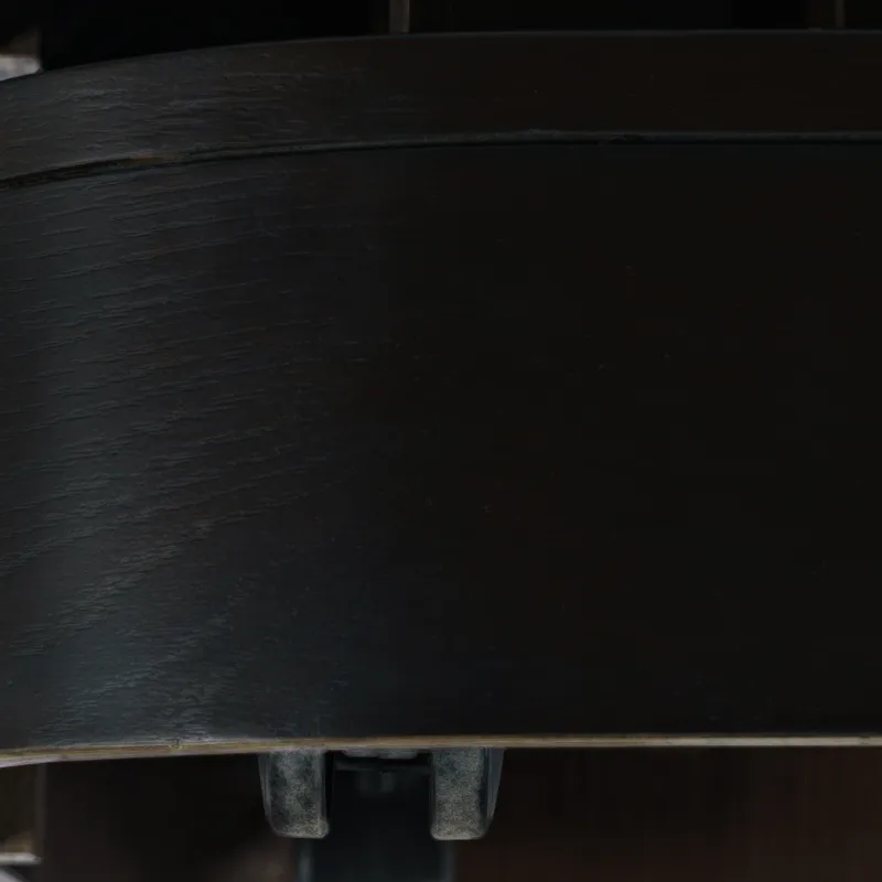 Brix Mid-Century Modern Floating Sculpture Layered Coffee Table With Caster Wheels