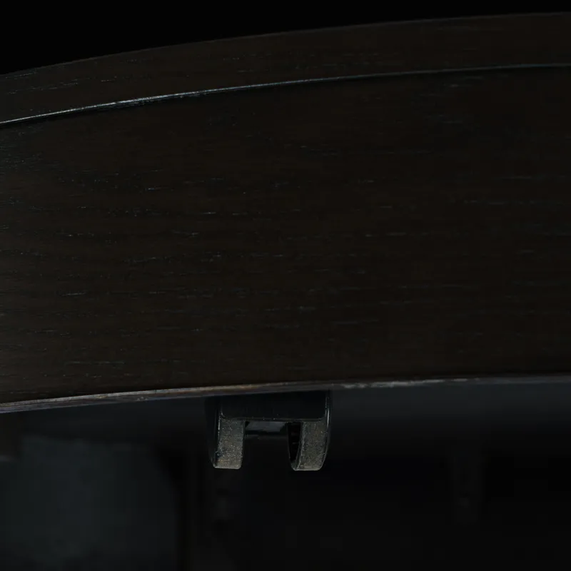 Brix Mid-Century Modern Floating Sculpture Round Layered Coffee Table With Caster Wheels