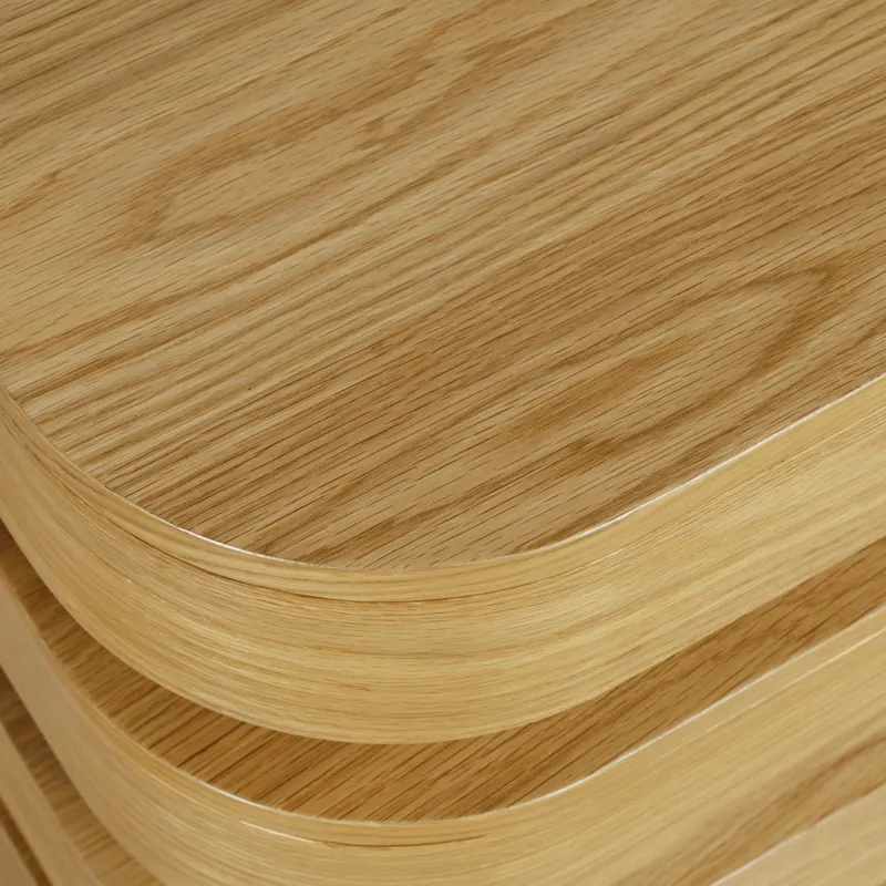 Brix Mid-Century Modern Floating Sculpture Layered Square End Table