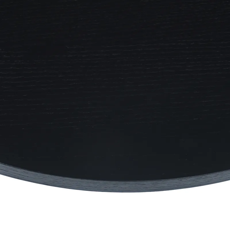 Auden 40\" Round Mid-Century Modern Fluted Pedestal Base Coffee Table With Caster Wheels